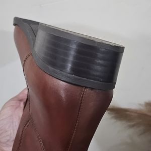 I.N.C Leather Riding Boots Size 10M Wide Calf